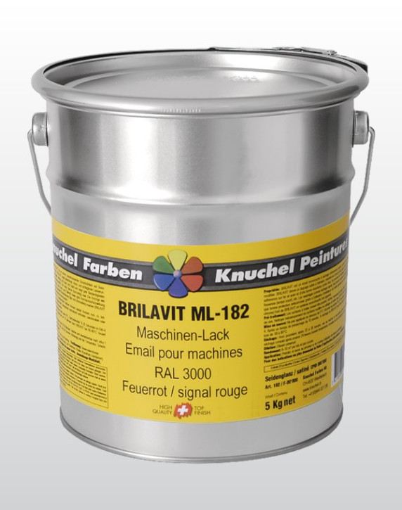 BRILAVIT Machine Lacquer ML-182 Silk Gloss 1kg Cat.0 RAL