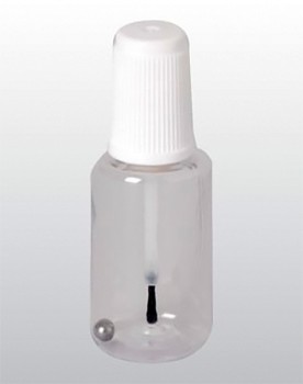 Polka dot paint bottle plastic with brush